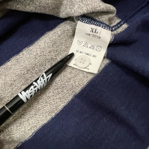 HUMAN MADE (Nigo) Size XL Rugby Style Polo Long Sleeve Shirt (Retail $200+) - Picture 4 of 4